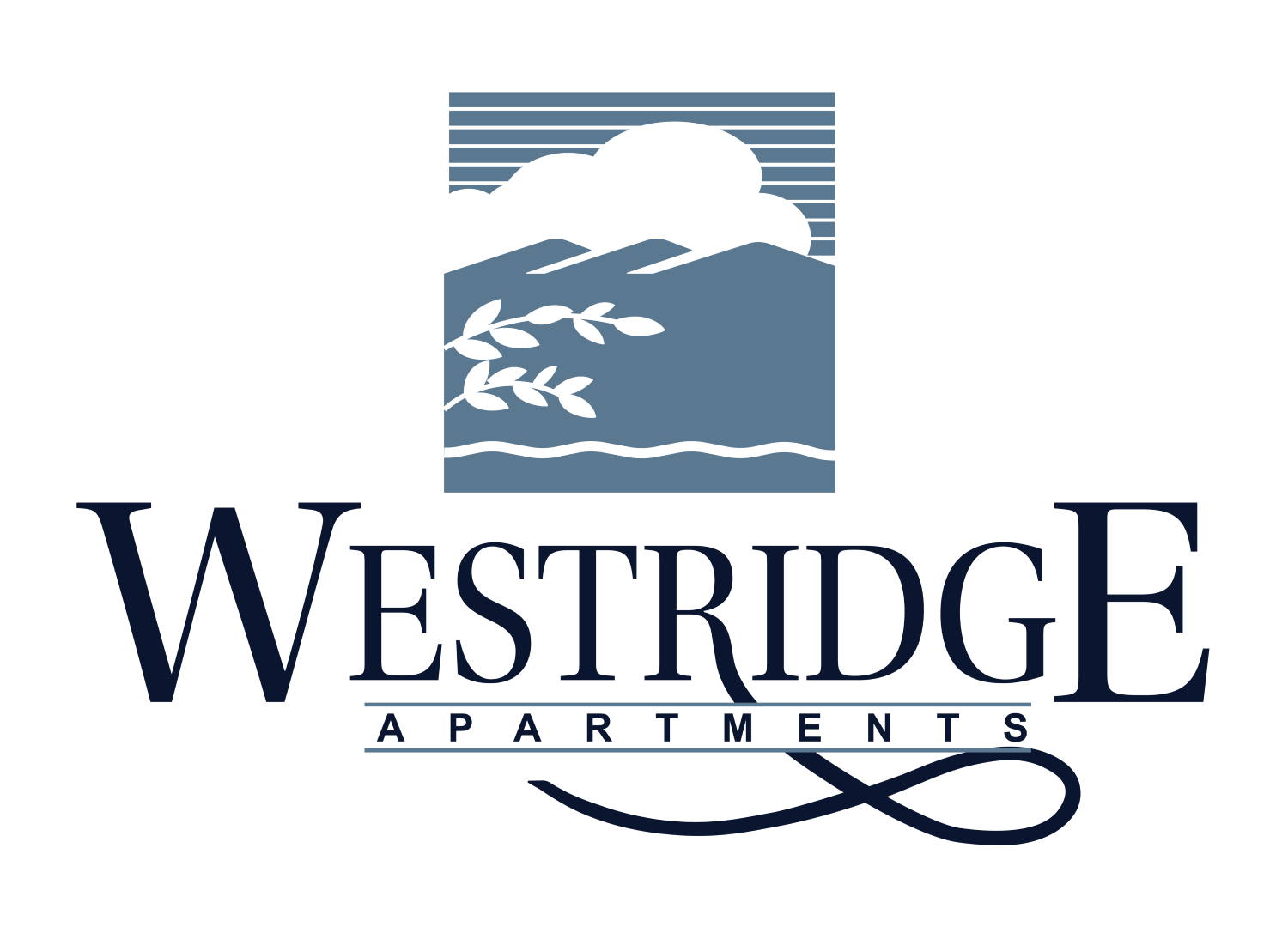 the logo or sign for the apartment